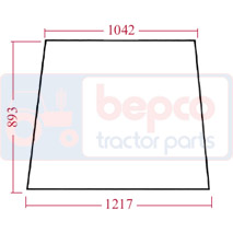 CAB GLASS CURVED AND WHITE TRANSPARENT, Case-IH, Body parts, cab accessories, seats, Glazing industry, Glass, 3233045R1, 3233045R2, , CAB GLASS CURVED AND WHITE TRANSPARENT, 25/4000-36D, 3233045R1, 3233045R2, , 14.80 kg