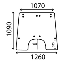 WINDSCREEN , John Deere, 50 - 1850N, Body parts, cab accessories, seats, Glazing industry, Glass, AL71287, L59466, , WINDSCREEN , 26/4000-39, AL71287, L59466, , 20.80 kg