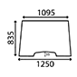 WINDSCREEN , Massey Ferguson, 300 - 382N, Body parts, cab accessories, seats, Glazing industry, Glass