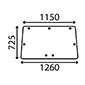 UPPER REAR GLASS         , Zetor, UR II - 12111