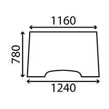 WINDSCREEN , John Deere, Body parts, cab accessories, seats, Glazing industry, Glass, RT6005010158, RT6005028924, , WINDSCREEN , 26/4000-57, RT6005010158, RT6005028924, , 0.00 kg