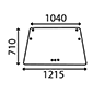 WINDSCREEN , Deutz, 07C - 7007C, Body parts, cab accessories, seats, Glazing industry, Glass