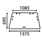 WINDSCREEN OPENING , Deutz, DX - DX85, Body parts, cab accessories, seats, Glazing industry, Glass