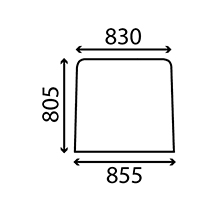 WINDSCREEN , Valmet, Body parts, cab accessories, seats, Glazing industry, Glass, 30752800, , WINDSCREEN , 41/4000-69, 30752800, , 4.50 kg