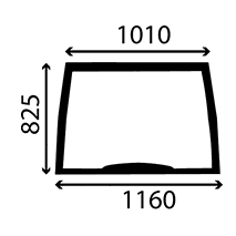 WINDSCREEN FIXED , New Holland, Body parts, cab accessories, seats, Glazing industry, Glass, 82002183, , WINDSCREEN FIXED , 24/4000-80, 82002183, , 0.00 kg