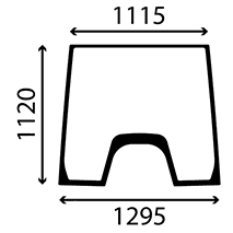 WINDSCREEN , Valmet, 6000 - 6400, Body parts, cab accessories, seats, Glazing industry, Glass, 31515400, , WINDSCREEN , 41/4000-81, 31515400, , 23.20 kg