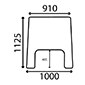 WINDSCREEN        , Fiat, 66 - 50-66S