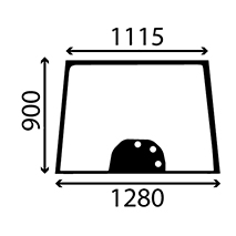 WINDSCREEN , Massey Ferguson, 5400 - 5460, Body parts, cab accessories, seats, Glazing industry, Glass, 3777602M2, 4273518M1, , WINDSCREEN , 30/4000-90, 3777602M2, 4273518M1, , 15.00 kg