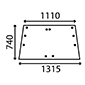 WINDSCREEN         , Deutz, 07 - 6207