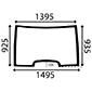 WINDSCREEN FIXED         , Renault / Claas, Ares 500 - Ares 540