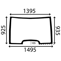 WINDSCREEN FIXED , Renault / Claas, Body parts, cab accessories, seats, Glazing industry, Glass, 7700035810, 7700035820, , WINDSCREEN FIXED , 28/4001-11, 7700035810, 7700035820, , 21.00 kg