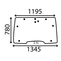 WINDSCREEN , Case-IH, CX - CX90, Body parts, cab accessories, seats, Glazing industry, Glass, 255024A1, , WINDSCREEN , 25/4001-14, 255024A1, , 5.80 kg