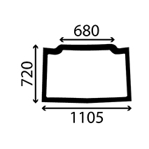 FIXED WINDSCREEN , Case-IH, JXC - JX1095C, Body parts, cab accessories, seats, Glazing industry, Glass, 44911513, , FIXED WINDSCREEN , 25/4001-17, 44911513, , 0.00 kg