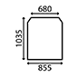 WINDSCREEN         , JCB, 540 - 540-70LE Sway (AR)