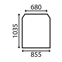 WINDSCREEN , JCB, 535 - 535-95 Sway (AR), Body parts, cab accessories, seats, Glazing industry, Glass, 82730501, , WINDSCREEN , 45/4001-24, 82730501, , 15.00 kg