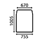 WINDSCREEN         , JCB, 525 - 525-50LE