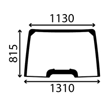 WINDSCREEN CURVED BONDED , New Holland, Body parts, cab accessories, seats, Glazing industry, Glass, 82030483, , WINDSCREEN CURVED BONDED , 24/4001-30, 82030483, , 0.00 kg