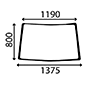 WINDSCREEN, John Deere, 7010 - 7810 (Brasil), Virsbūves daļas, kabīne, sēdekļi, Stiklojums, Stikls