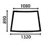 CURVED FRONT WINDSCREEN          , Ford, 30 - 4630N