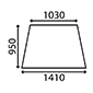 WINDSCREEN         , JCB, CX - 3CX cabine noire