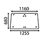 WINDSCREEN , Massey Ferguson, Body parts, cab accessories, seats, Glazing industry, Glass