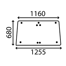 WINDSCREEN, Massey Ferguson, Virsbūves daļas, kabīne, sēdekļi, Stiklojums, Stikls, M512136, , WINDSCREEN, 30/4001-9, M512136, , 12.80 kg