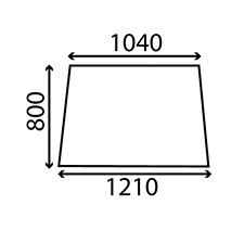 WINDSCREEN , John Deere, 30 - 2130 (USA), Body parts, cab accessories, seats, Glazing industry, Glass, AL25755, AL27351, , WINDSCREEN , 26/4002-2, AL25755, AL27351, , 0.00 kg