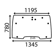 WINDSCREEN , Case-IH, CX - CX90, Body parts, cab accessories, seats, Glazing industry, Glass, 238520A2, 238520A3, , WINDSCREEN , 25/4004-18T, 238520A2, 238520A3, , 17.00 kg