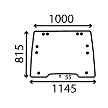 WINDSCREEN OPENING , Fiat, Virsbūves daļas, kabīne, sēdekļi, Stiklojums, Stikls, 82003391, , WINDSCREEN OPENING , 23/4004-5, 82003391, , 12.50 kg