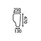 LOWER FRONT GLAAS RH         , Ford, 10 - 7710