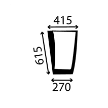 CAB GLASS LH LOWER FRONT , Case-IH, 5000 - 5150, Body parts, cab accessories, seats, Glazing industry, Glass, 1330876C1, 248716A1, , CAB GLASS LH LOWER FRONT , 25/4011-9, 1330876C1, 248716A1, , 2.80 kg