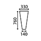 LOWER FRONT GLASS LH & RH         , Massey Ferguson, 200 - 290