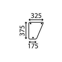 FRONT GLASS LEFT & RIGHT , John Deere, 50 - 2850 (Espana), Body parts, cab accessories, seats, Glazing industry, Glass, L57280, , FRONT GLASS LEFT & RIGHT , 26/4012-25, L57280, , 1.41 kg