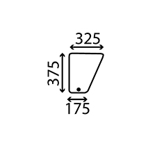 FRONT GLASS LEFT & RIGHT , John Deere, 50 - 2250F, Body parts, cab accessories, seats, Glazing industry, Glass, L57280, L60319, , FRONT GLASS LEFT & RIGHT , 26/4012-26, L57280, L60319, , 1.51 kg