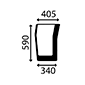 FRONT GLASS RIGHT, Massey Ferguson, Virsbūves daļas, kabīne, sēdekļi, Stiklojums, Stikls