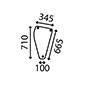 LOWER FRONT GLASS LH & RH         , Deutz, DX4 - DX4.70