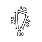 LOWER FRONT GLASS LH & RH         , Deutz, DX - DX120A