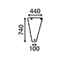 LOWER FRONT GLASS LH & RH         , Deutz, DX6 - DX6.30