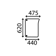 GLASS LOWER FRONT RH CURVED , John Deere, Body parts, cab accessories, seats, Glazing industry, Glass, L151753, L171334, , GLASS LOWER FRONT RH CURVED , 26/4012-47, L151753, L171334, , 4.60 kg