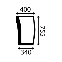 FRONT GLASS LEFT, Massey Ferguson, Virsbūves daļas, kabīne, sēdekļi, Stiklojums, Stikls, 3806703M1, 3806703M2, , FRONT GLASS LEFT, 30/4012-49T, 3806703M1, 3806703M2, , 3.00 kg