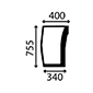 FRONT GLASS RIGHT         , Massey Ferguson, 4300 - 4315