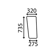 FRONT GLASS , Massey Ferguson, Body parts, cab accessories, seats, Glazing industry, Glass, 1673327M1, , FRONT GLASS , 30/4012-53, 1673327M1, , 1.30 kg