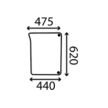 CURVED LH LOWER FRONT , John Deere, Body parts, cab accessories, seats, Glazing industry, Glass, L78533, , CURVED LH LOWER FRONT , 26/4012-83, L78533, , 6.00 kg