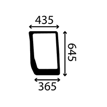 G.LOWER FRONT LH CURVED BONDED , Case-IH, MXU - MXU135, Body parts, cab accessories, seats, Glazing industry, Glass, 82030488, , G.LOWER FRONT LH CURVED BONDED , 24/4015-25T, 82030488, , 0.00 kg