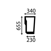 CAB GLASS LH LOWER FRONT , New Holland, Body parts, cab accessories, seats, Glazing industry, Glass, 47125738, , CAB GLASS LH LOWER FRONT , 25/4015-26T, 47125738, , 2.75 kg