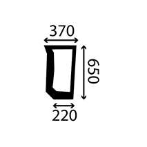 GLASS LOWER FRONT LH CURVED, New Holland, TS - TS100, Virsbūves daļas, kabīne, sēdekļi, Stiklojums, Stikls, 82011531, , GLASS LOWER FRONT LH CURVED, 24/4015-29T, 82011531, , 2.65 kg