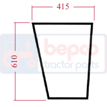 CAB GLASS LH LOWER FRONT , Case-IH, 5000 - 5120, Body parts, cab accessories, seats, Glazing industry, Glass, 248716A1, , CAB GLASS LH LOWER FRONT , 25/4015-8, 248716A1, , 0.00 kg