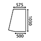 DOOR GLASS LH & RH         , JCB, CX - 3CX cabine blanche