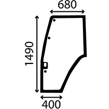 GLASS OF DOOR LH CURVED , Ford, Body parts, cab accessories, seats, Glazing industry, Glass, 81871242, E9NN94032N18BB, , GLASS OF DOOR LH CURVED , 24/4020-15, 81871242, E9NN94032N18BB, , 14.80 kg