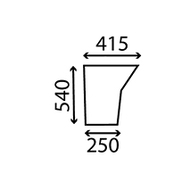 LOWER DOOR GLASS LEFT AND RIGHT PLAIN, Case-IH, Body parts, cab accessories, seats, Glazing industry, Glass, 1332268C1, , LOWER DOOR GLASS LEFT AND RIGHT PLAIN, 25/4020-159, 1332268C1, , 0.00 kg